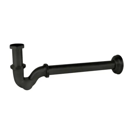 Siphon télescopique avec un trou pour lavabo Noir mat - TRES 03463820NM