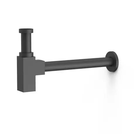 Siphon télescopique pour lavabo Noir mat - TRES 13463420NM