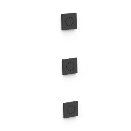 3 jets d’hydromassage encastrés Noir mat - TRES 13451501NM