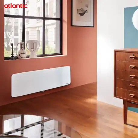 Radiateur fonte VERALI 1500W plinthe blanc brillant - ATLANTIC 507658
