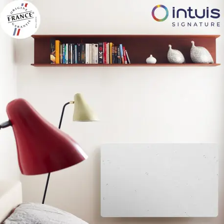 Radiateur à inertie NATURAY Nativ Horizontal 1000W Blanc de Lave - INTUIS SIGNATURE K160113