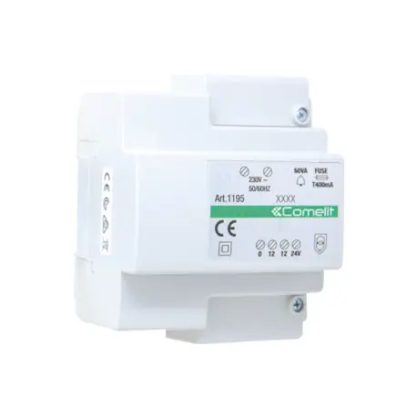 Transformateur 60Va, Entrée 230Vac, Sortie 12/24Vac - COMELIT 1195