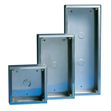 Boîtier Acier Inox Montage Saillie Vandalcom 3 Modules - COMELIT 3159/3