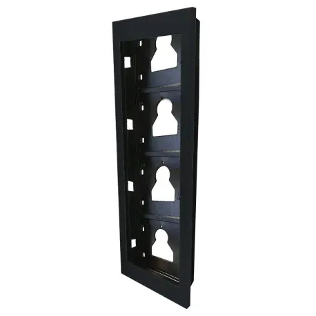 Châssis À Encastrer 4 Modules Ultra, Noir - COMELIT UT9164B