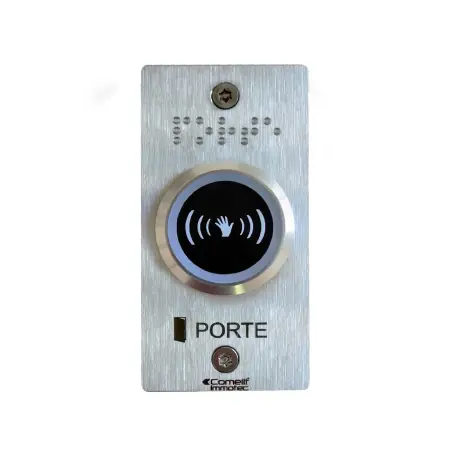 Bouton Infrarouge Lumineux Monté Sur Facade Inox 55X100Mm - COMELIT BP/508IRL-ETR
