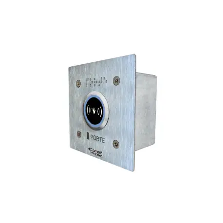 Bouton Infrarouge Lumineux Monté Sur Facade Inox 100X100Mm - COMELIT BP/508IRL