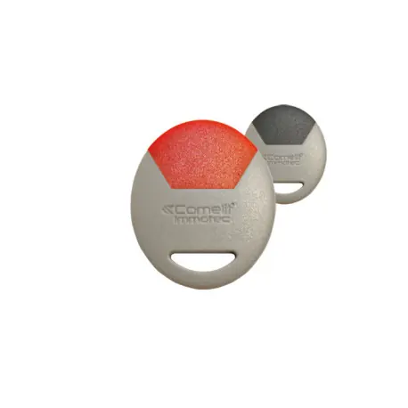 Clé Résidant Mifare Gris/Rouge - COMELIT CLE/GR