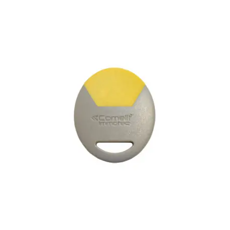 Clé Résidant Mifare Gris/Jaune - COMELIT CLE/GJ