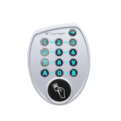 Clavier Antivandal Saillie 100 Codes Avec Alimentation 12V/24V + Lecteur Intégré - COMELIT SKR