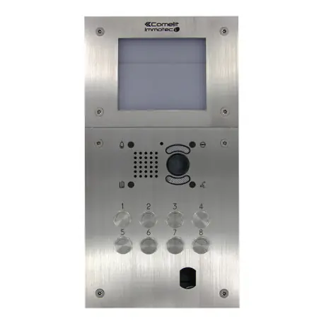 Platines 2Bp Gravés Inox Vidéo + 1250Iv Inclus - COMELIT PIB12VIPTT