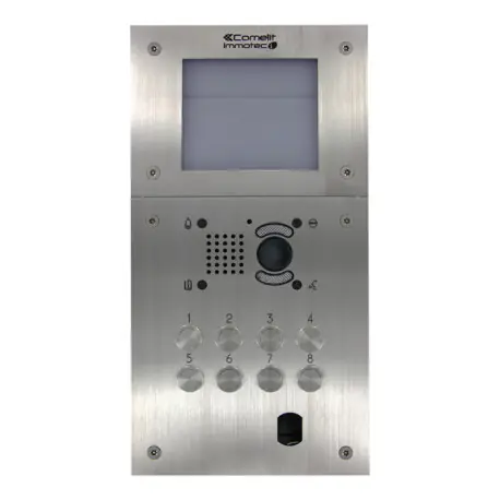Platines 8Bp Gravés Inox Vidéo + 1250Iv Inclus - COMELIT PIB08VIPTT