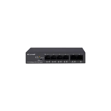Switch, 4 Ports Poe + 2 Uplink 10/100 - COMELIT IPSWP06N100A