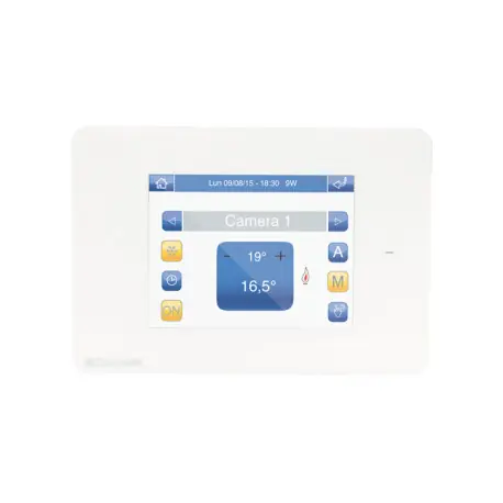 Mini Touch Simplehome 3,5" Version Chronothermostat Blanc - COMELIT 20003001W