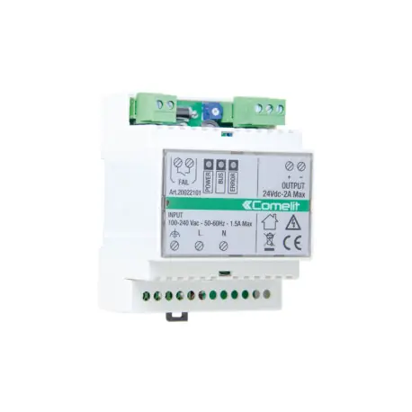 Alimentation Système Sh Type Commutateur 24Vcc 2A Sur Din - COMELIT 20022101