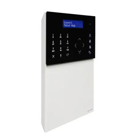 Centrale Radio Securhub, 32 Zones, Interface Lcd, Ip - COMELIT HUB32LCD