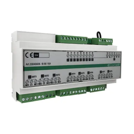 Module Sh 9E -8S Relais 16A Sur Din (918006A) - COMELIT 20046606