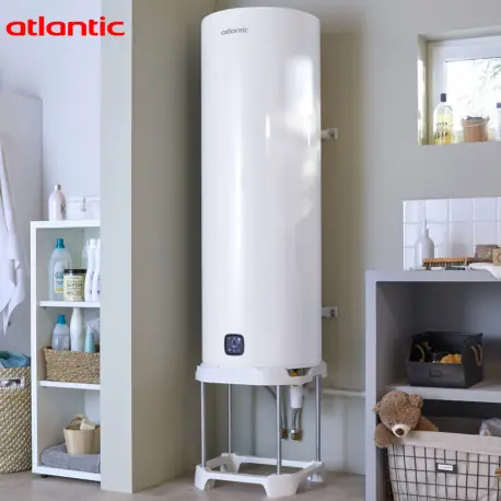 Chauffe-eau électrique vertical sur socle AQUEO connecté 300L - Atlantic 154431