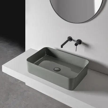 Vasque Ceramique Ciotola Rectangle Whitemat - CRISTINA ONDYNA CI783124