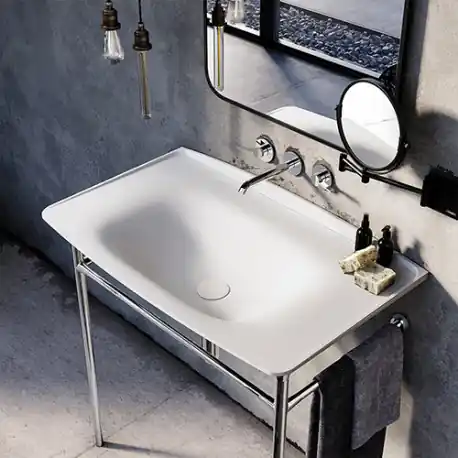 Vasque Ceramique Lavabo New Yorker Blanc Brillant - CRISTINA ONDYNA NY805001