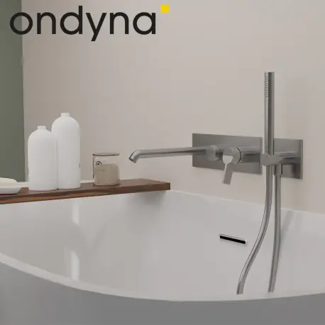 Mitigeur mural bain douche 2 sorties Inox Piega - CRISTINA ONDYNA PA10228