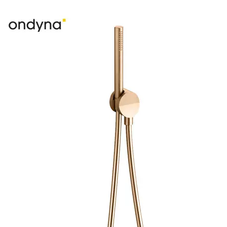 Ensemble Prise D‘Eau Douchette Flexible Piega Inox Or Rose Brossé - CRISTINA ONDYNA PD61034I