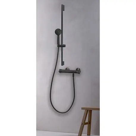 Pack Thermostatique Theta Barre De Douche Blackmat - CRISTINA ONDYNA XTE45113