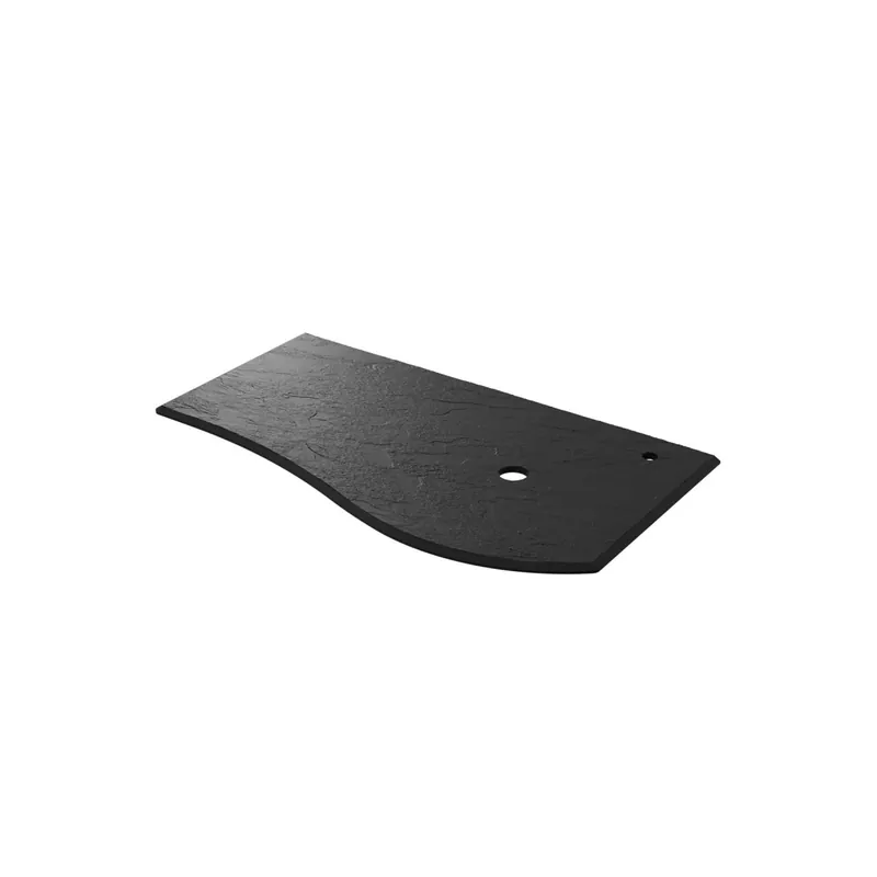Plan de toilette MAM 900 coquette à gauche ARDOISE noirE 910x12x510mm - SALGAR 96748