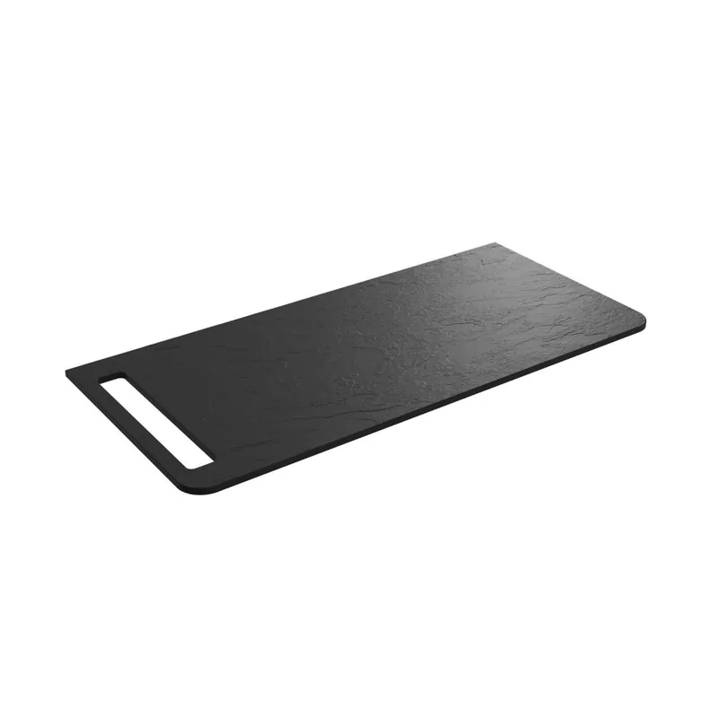 Plan de toilette UNIIQ 1290 ARDOISE noirE 1290x12x460mm - SALGAR 96786