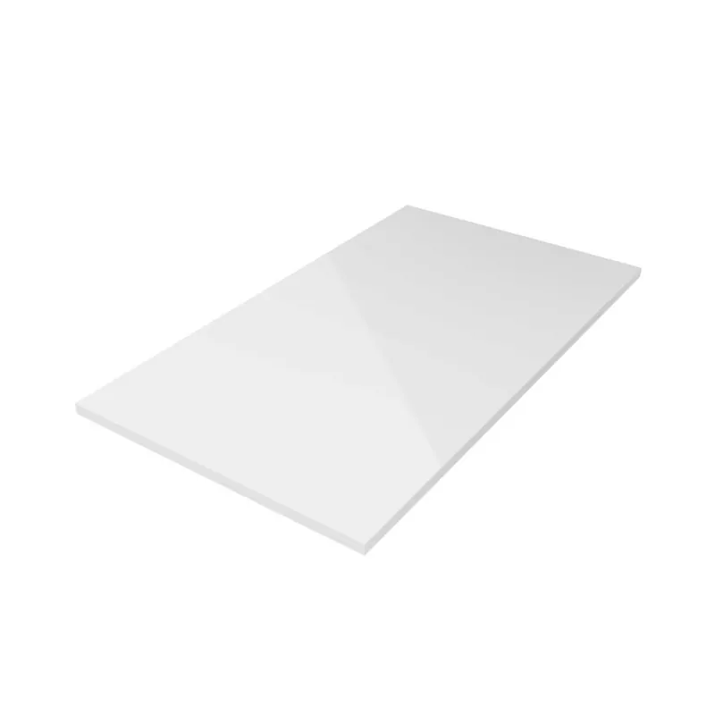 Plan de toilette sans usinage blanc brillant 700 x 16 x 460 mm - SALGAR 96827