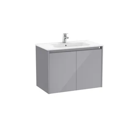 Tenet Unik 2 Portes 800 Mm Gris Galet Brillant - ROCA A851774516