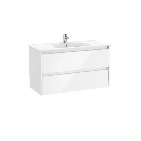 Tenet Unik 2 Tiroirs 1000 Mm Blanc Brillant - ROCA A851778806
