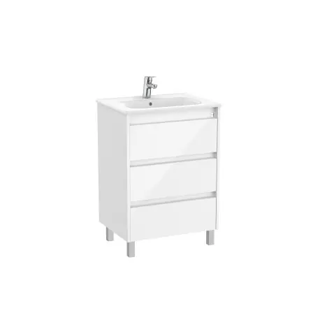 Tenet Unik 3 Tiroirs 600 Mm Blanc Brillant - ROCA A851779806