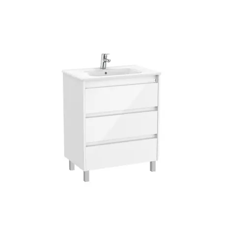 Tenet Unik 3 Tiroirs 700 Mm Blanc Brillant - ROCA A851780806