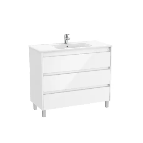 Tenet Unik 3 Tiroirs 1000 Mm Blanc Brillant - ROCA A851782806