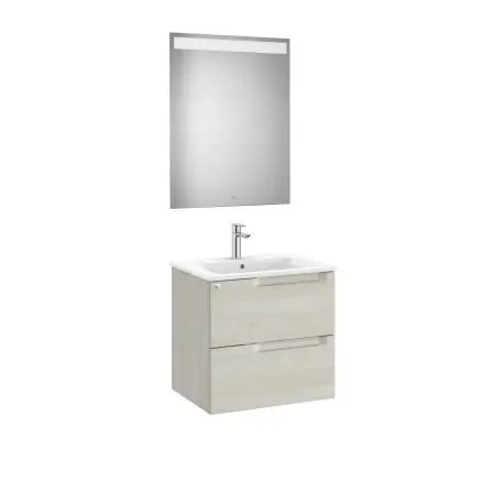 Aleyda Pack 2 Tiroirs 600 Mm Bois Blanchi - ROCA A851833525