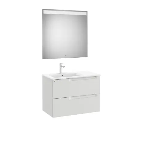 Aleyda Pack 2 Tiroirs Lavabo À Gauche 800 Mm Gris Pierre Mat - ROCA A851837514