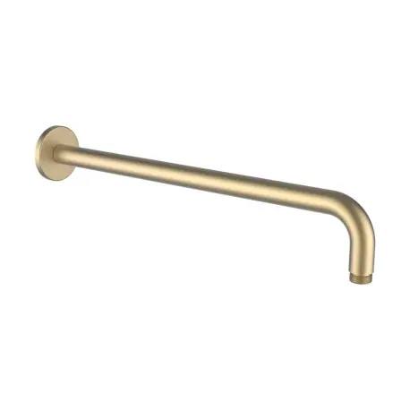 Bras Mural Pour Pomme De Douche Pluie, Avec Rosace Ronde, 420 Mm Pvd Or Pâle Mat - LAUFEN HF960109462001