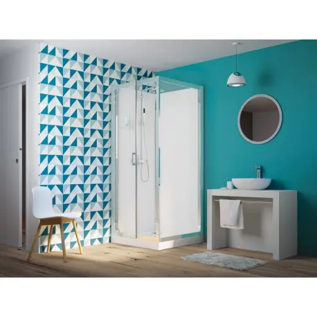 Cabine Eden 2 Pivotant 80 Receveur Bas - KINEDO CA821