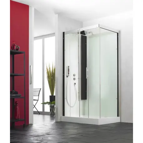 Cabine Horizon 2 Bas 120 Coulissant Th Perle Noire - KINEDO CA114N12