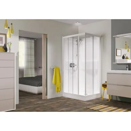 Cabine Kineprime 100X80 Coulissant Haut Transparent Th - KINEDO CA571TTN
