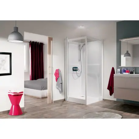 Cabine Kineprime 90 Pivotant Bas Transparent Meca - KINEDO CA560MTN