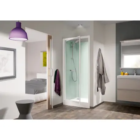 Cabine Kineprime Glass 80 Niche Pivotant Bas Th - KINEDO CA741TTN