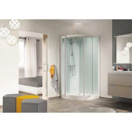Cabine Kineprime Glass 80 1/4 De Rond Pivotant Hautth - KINEDO CA791TTN