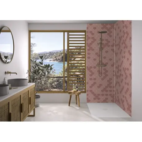Panneau Mural Kinewal Design 3mm 1000X2020 Ecaille terracotta - KINEDO PM533