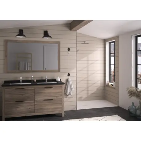 Panneau Mural Kinewal Design 3mm 1000X2020 Lambris horizontal beige - KINEDO PM547