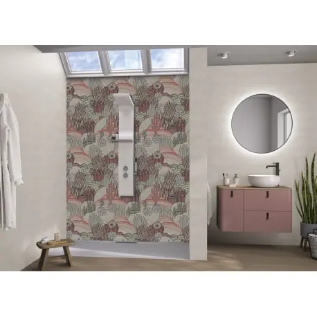 Panneau Mural Kinewal Design 3mm 1000X2020 Cactus désert - KINEDO PM513