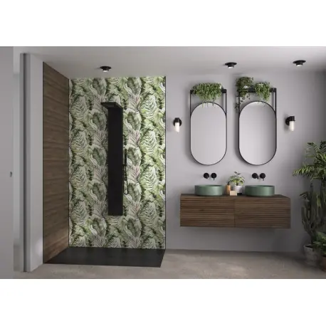 Panneau de douche Mural Kinewal Design 3mm 1500X2020 Bananiers - KINEDO PM919