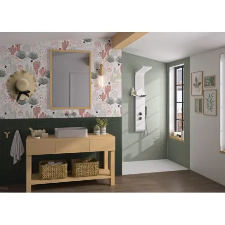 Panneau Mural Kinewal Design 3mm 1500X2020 Enduit sauge - KINEDO PM926