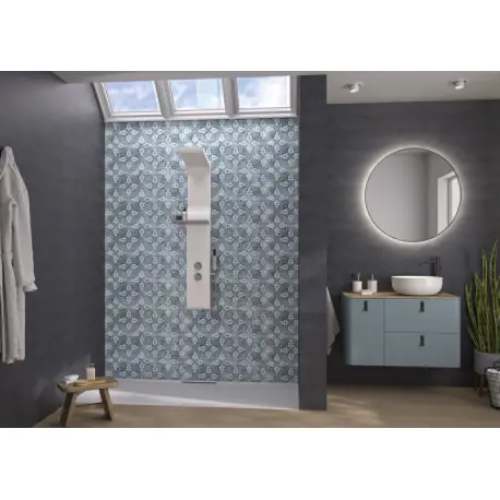 Panneau Mural Kinewal Design 3mm 1500X2020 Enduit gris anthracite - KINEDO PM929