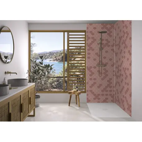 Panneau Mural Kinewal Design 3mm 1500X2020 Ecaille terracotta - KINEDO PM933